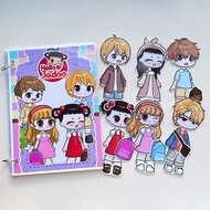 Paper Doll Lamination Hello Jadoo X Gacha doll peel-and-stick toy - Pighandmade