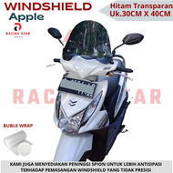 Windshield Universal Apple Hitam Transparan Untuk Semua Jenis Motor Windshield Universal Visor Tamen