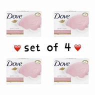 Bigpromotion shop ( Set of 4  ) Dove Pink/Rosa Beauty Bar Soap 135g