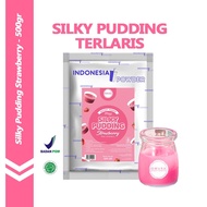 [SILKY PUDDING] Silky PUDDING Powder Strawberry Flavor 500 Gr Mix Sugar PUDDING Suction Pudot Desser