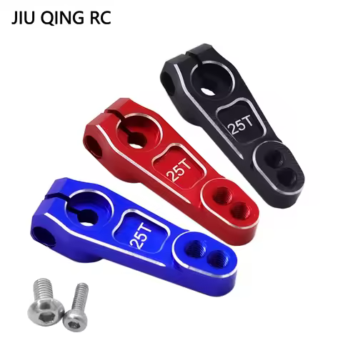 Metal 25t Steering Arm Servo Horn 7075-t651 For 1/10 RC Crawler Axial Scx10 Yikong Rgt Rc4wd Trax Tr