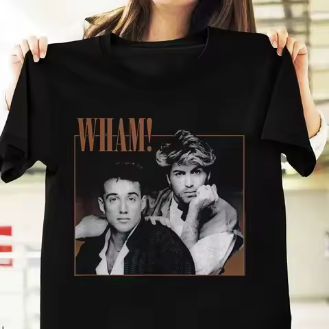 George Michael Wham Where Did Your Heart Go Cotton Shirt S-3Xl Gift Fans Music