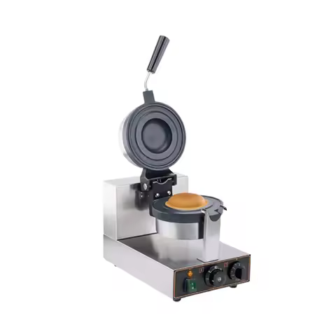 Ice Cream Burger Waffle Machine, High Quality Coating Electric UFO Burger Machine Grill Gelato Panin