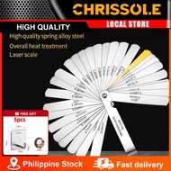 【Chrissole】32Pcs Feeler Gauge (PROFESSIONAL) Multi Functional 32PCS 65Mn Hand Metal Feeler Gauge