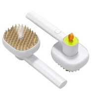 寵物噴霧按摩梳，開節梳子，一鍵噴霧，按摩清潔，柔軟梳齒、安全高效去除浮毛， 無靜電去飛毛，犬貓通用