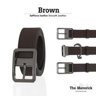 Louis Montini (The Maverick) เข็มขัดหนังวัวแท้ เข็มขัดหนังแท้ ใส่ได้2ด้าน เข็มขัดผู้ชาย MGN246