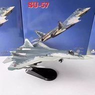 WLTK1: 72 Russia SU57 Su 57 Fighter Beads Marine Exhibition Simulation Alloy Airplane Model Finished