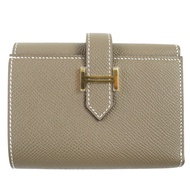 全新愛馬仕 Bearn 組合皮夾，Epsom 皮革，金色五金，H 標誌，小巧三折皮夾，W 印記，含原廠盒，法國製造，女士款