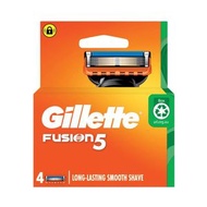 FUSION 5 剃鬚刀頭 4片替換裝 #適用於所有吉列 Fusion5 刮鬍刀 (平行進口)