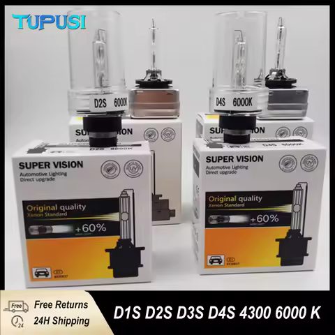 2PCS HID D1S D2S D3S D4S Bulbs xenon headlight bulb 4300K 6000K D4 D4R 100% Replace headlamp lights 