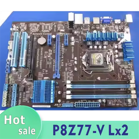 P8Z77-V LX2 motherboard LGA 1155 DDR3 desktop motherboard SATA II PCI-E X16 100% test