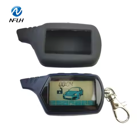 NFLH B6 Remote Control+Silicone Case Suit Starline Twage B6 Two Way Car Alarm System Key FOB B6 Keyc