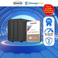 Combo set of DAS TerraMaster D5 Hybrid Storage equipment + 1 Toshiba NAS N300 HDD - Storage Shop