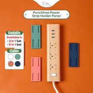Pemegang Soket Tanpa Tebuk EzLife Punchfree Power Strip Holder Panel Socket Patch Wire Plug Holder O
