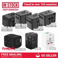 [SG Seller] Universal Compact Travel Adapter Wall Plug with USB PD ports