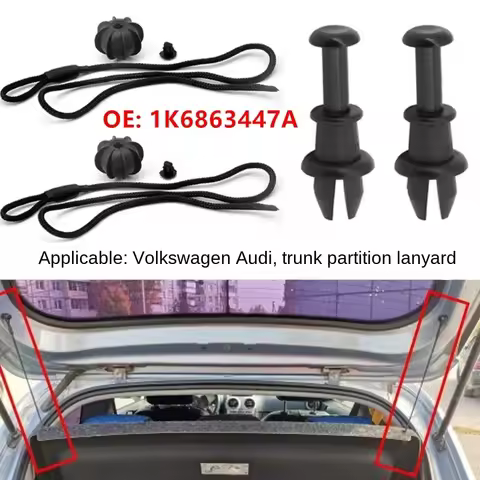 Car Parcel Shelf String Cord Cover Rear Shelves Trunk Hang Rope Buckle Sling Holding Strap For VW Go