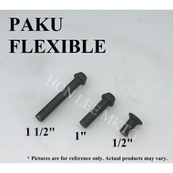 (*READY STOCK*) [~0.5 KG / 1KG PER PACK] (3 SIZES - 1/2", 1", 1 1/2") PAKU FLEXIBLE (RIVET) / GATE R