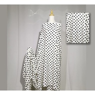 Kain Cotton Polka Dot Bidang 45 inch Cloth Pakaian Dress Jubah Girls Dresses Seluar Pants Baju Kurun