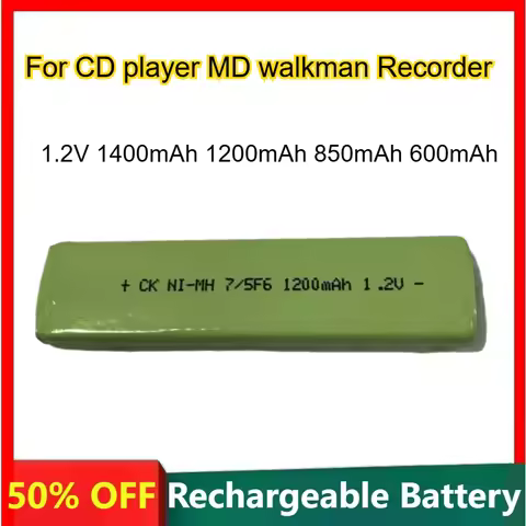 Chewing Gum Nickel-hydrogen Battery 1.2V 1400mAh 1200mAh 850mAh 600mAh for CD Player MD Walkman Reco