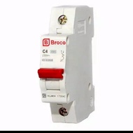 MCB BROCO 4 Ampere 1 phase 17304C/broco mcb 4 Ampere