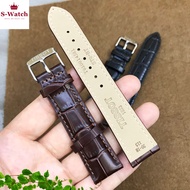[FULL SIZE] GENUINE Tissot crocodile leather watch strap with buckle,18,19,20,21,22mm