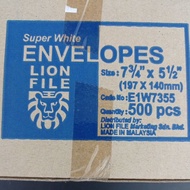 7¾X5½ WHITE ENVELOPE 500'S