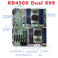 Lenovo  rd450x dual motherboard server X99 C612 chip 00hv330 sb20j64725 Support NVMEM. 2 DIY computer with 6 cards