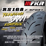 TAYAR MOTORSIKAL FKR RS168 DWI COMPOUND TUBELESS TYRE 90/80-17 | 110/70-17 | 120/70-17 (PATTERN MAXX