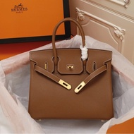Ready Stock Aima Platinum Female Bag Birkin Calfskin Handbag Classic 30cm 35cm Princess Bag