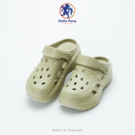 Hello Pony รองเท้าแตะรัดส้น พื้นนิ่มใส่สบาย ดีไซน์ 2IN1 สำหรับผู้ชายและผู้หญิง EVA กันลื่น MHM4016