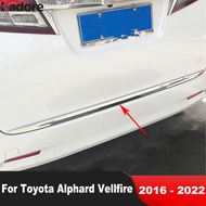 For Toyota Alphard Vellfire 2016 2017 2018 2019 2020 2021 2022 Stainless Steel Rear Trunk Lid Cover Trim Tailgate Molding Garnish Strip Car Exterior Accessories