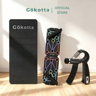 GOKOTTA Bundling Fitness 3-in-1 Home Fitness Equipment Package: Multifunctional Push Up Board, Yoga 