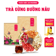 Trà Gừng Đường Nâu Thảo Mộc AN PHƯƠNG ( 1 Hộp 30 gói ) Đẹp Da Bổ Máu Giữ Ấm Cơ Thể T03