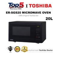 Toshiba Microwave with Grill 20L ER-SGS20(K)MY (800W/1000W) SGS20 [PROMOTION]