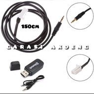 Soket Kabel Aux Head Unit Suzuki Ertiga Grand Vitara Swift SX4 Mazda VX1 8 Male Female Audio Pin Blu