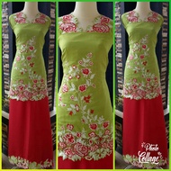 Bahan/Bakal Baju Kurung stelan Bordir/baju kurung melayu/bordir bukittinggi 01
