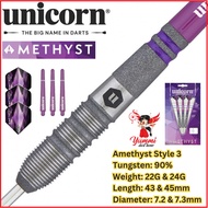 Unicorn Dart Steel Tip Amethyst 3 90% Tungsten (22G & 24G)