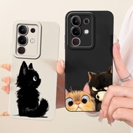 For Vivo Y29 4G Y29S Y29T 5G Lens Protective Casing Vivo Y29s Y29t Y29 4G Cute Cat Cartoon Soft Sili