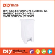 DIY HOME Stepon Pedal Trash Bin 12L D222303 – Hygienic & Space-Saving Waste Solution