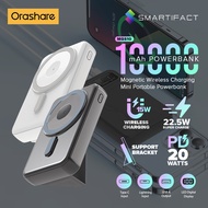 Orashare MGS10 10000mAh Wireless Magnetic Powerbank Fast Charging Strong Magnet Force Compact Origin