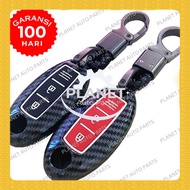 TOMBOL Carbon Smartkey Case Cover Key Nissan Navara Juke March 3 Buttons