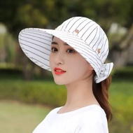 Women's Wide Knit Hat Women's anti-uv Beach Hat