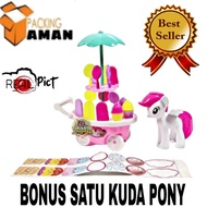 FI529 CHILDREN'S TOY ESCREAM TROLLEY WITH PONY BONUS