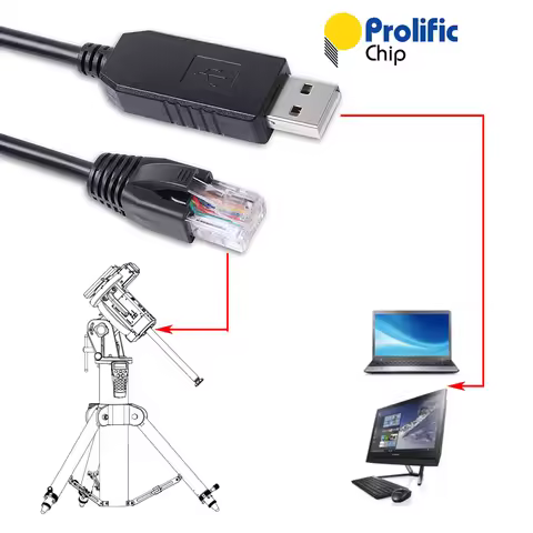 Skywatcher HEQ5 HEQ5 Pro EQ5 Pro EQ6R AZ-EQ6 GT Mount to PC EQMOD EQDir Hand Controller Cable