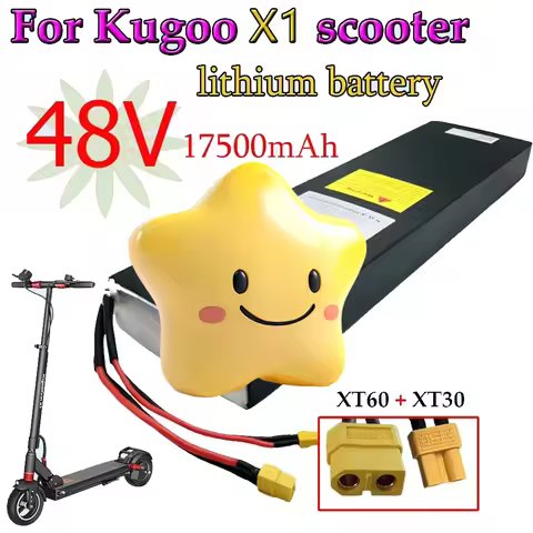 13S5P Lithium Battery pack 48V 17500mAh For Kugoo X1/X1 Plus Electric Scooter Battery 17.5Ah 840Wh w