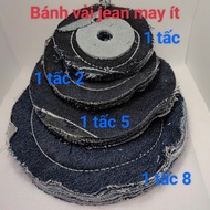 Less sewn denim cake, stainless steel metal polishing cloth cake, diameter from 10cm to 18cm, core h