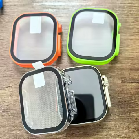 For Apple Watch Ultra 3 49mm 2025 PC Bumper+Screen Protector Tempered Glass+Cover for apple watch Ca