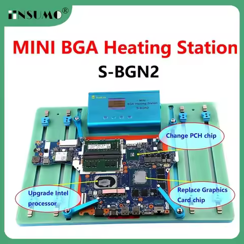 SoFix S-BGN2 Mini BGA Heating Station For Macbook Logic Motherboard Soldering Welding T2 Chip Glue R