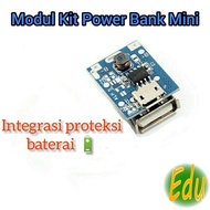 Modul Kit 3 In 1 Powerbank Charger 1A Dengan Proteksi Baterai DIY