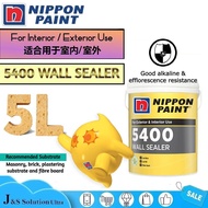 5 Liter Nippon Vinilex 5400 Wall Sealer Interior &amp; Exterior Wall Sealer Undercoat Paint Cat Sealer Undercoat Dinding